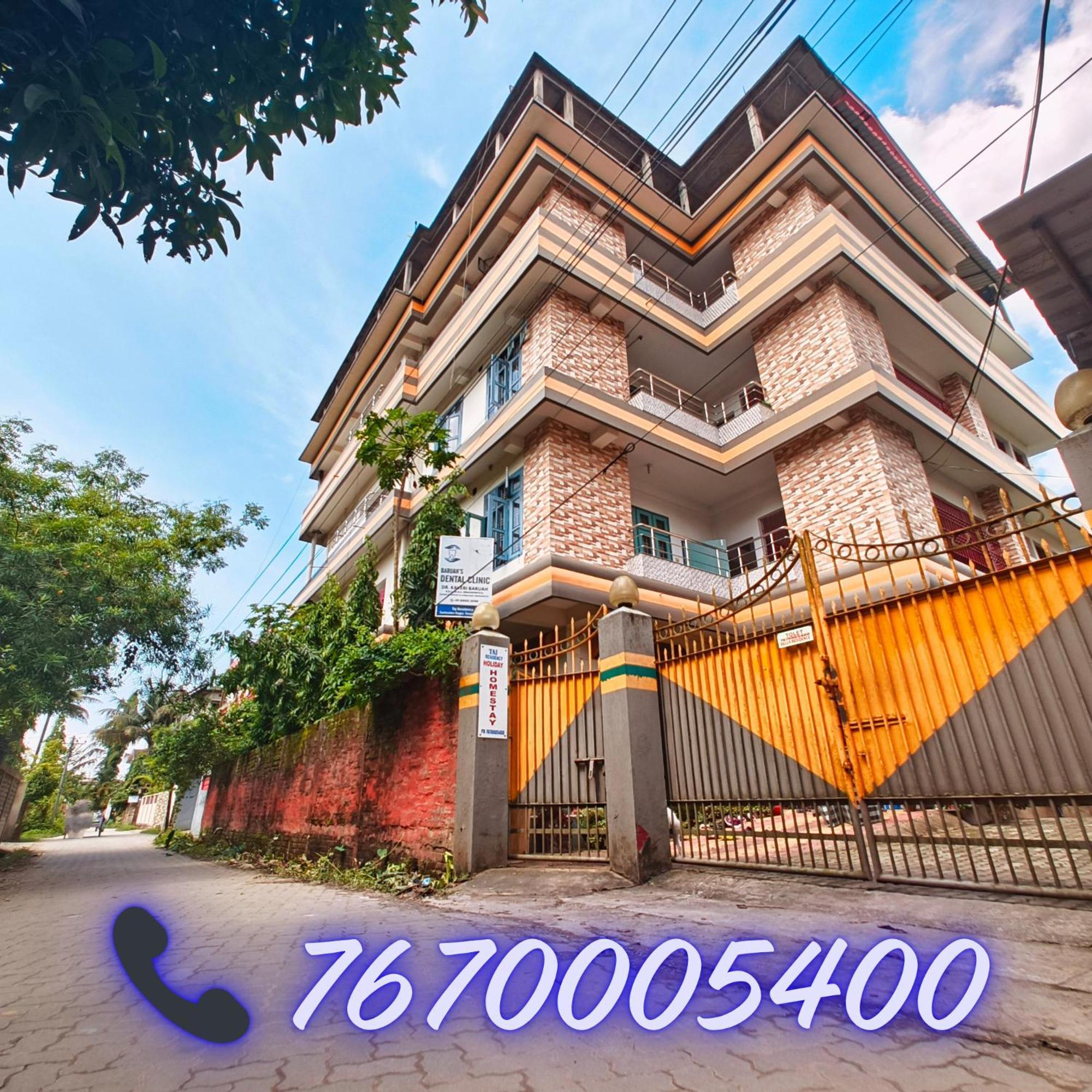 Taj Residency Holiday Homestay -Entire 1Bhk & 2Bhk Private Apartments -Call 767Ooo54Oo Jorhāt Esterno foto